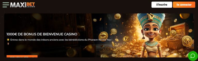 MaxiBet Casino bonus bienvenue