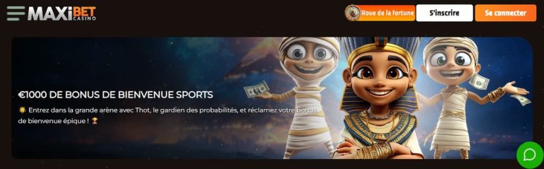 MaxiBet Casino bonus bienvenue sports