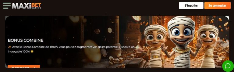 MaxiBet Casino bonus combiné