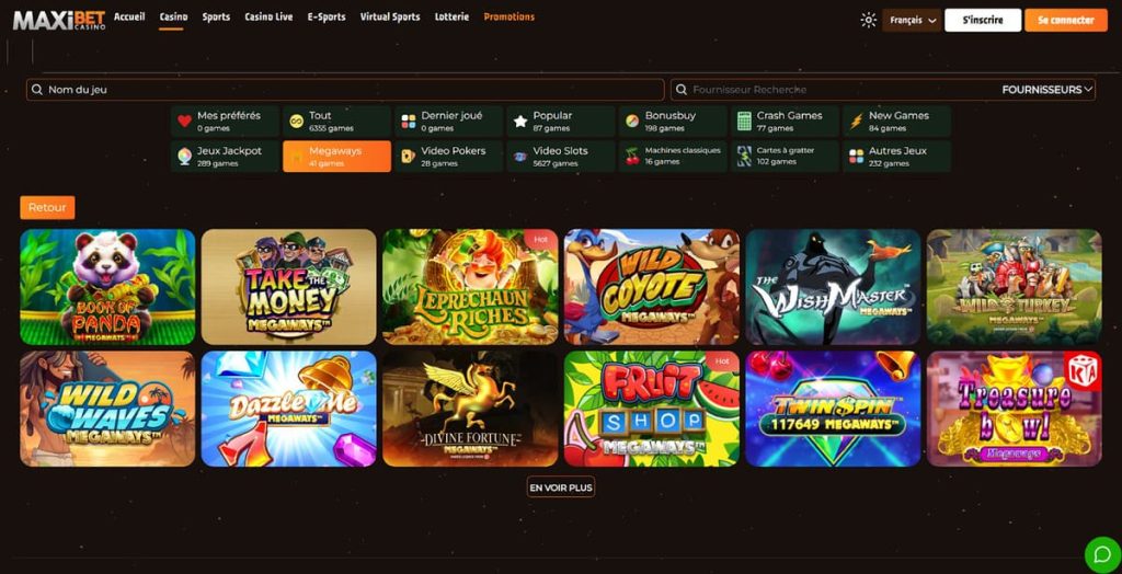 MaxiBet Casino Megaways