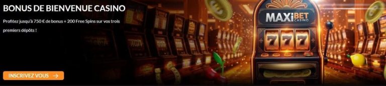 Maxibet Casino bonus bienvenue